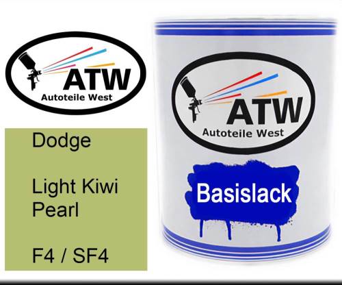 Dodge, Light Kiwi Pearl, F4 / SF4: 1L Lackdose, von ATW Autoteile West.